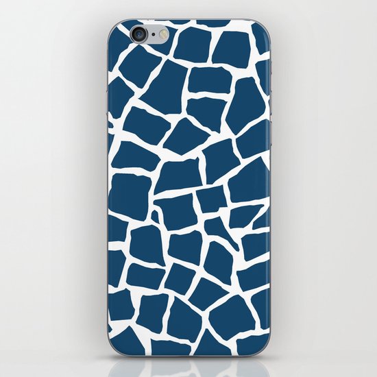 Mosaic Zoom Navy iPhone Skin