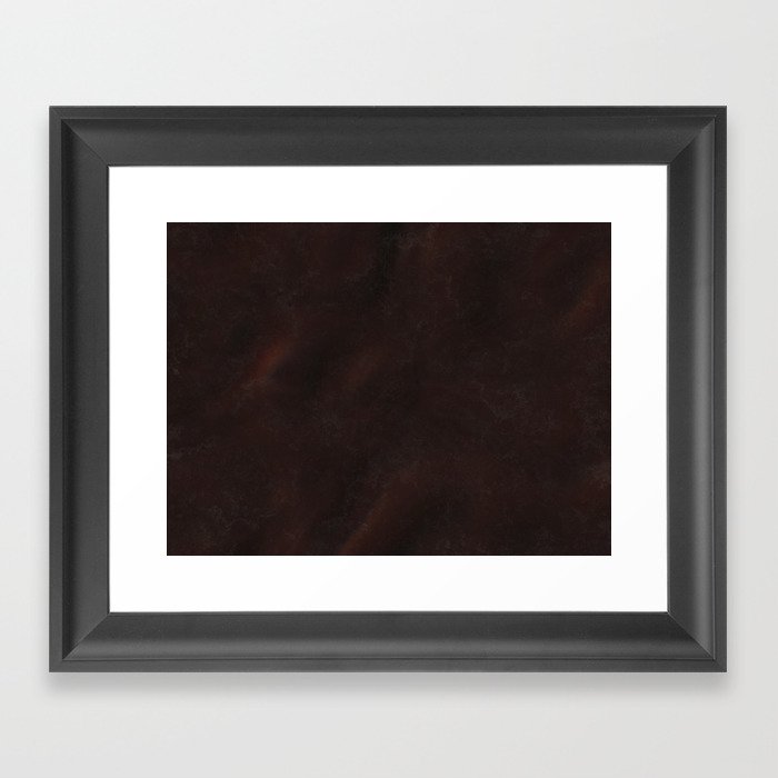 Dark Brown Framed Art Print