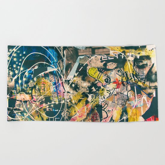 Graffiti is Art (Abstract) Beach Towel