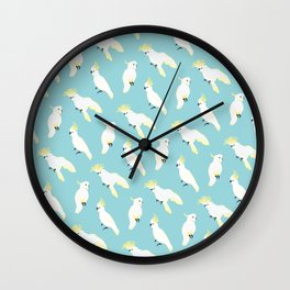 Cockatoos Wall Clock