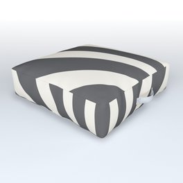Grey retro Sun design Outdoor Floor Cushion