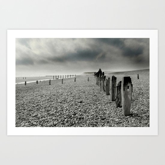 On Winchelsea Beach Art Print