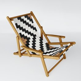Urban Tribal Pattern No.16 - Aztec - Concrete and Wood Sling Chair