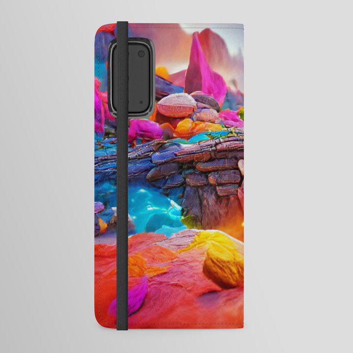 rock barrier Android Wallet Case