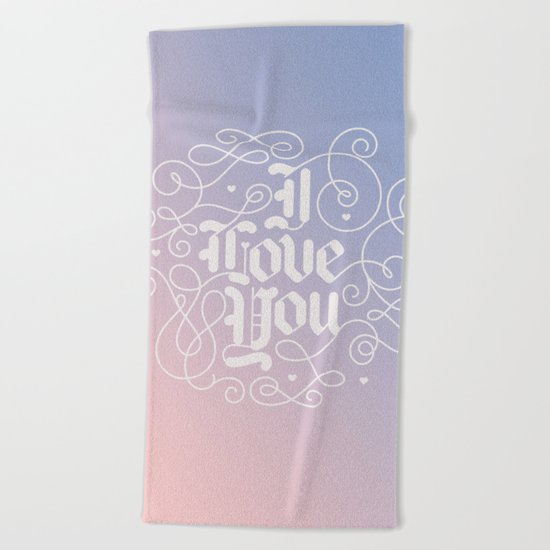 3 Little Words Beach Towel