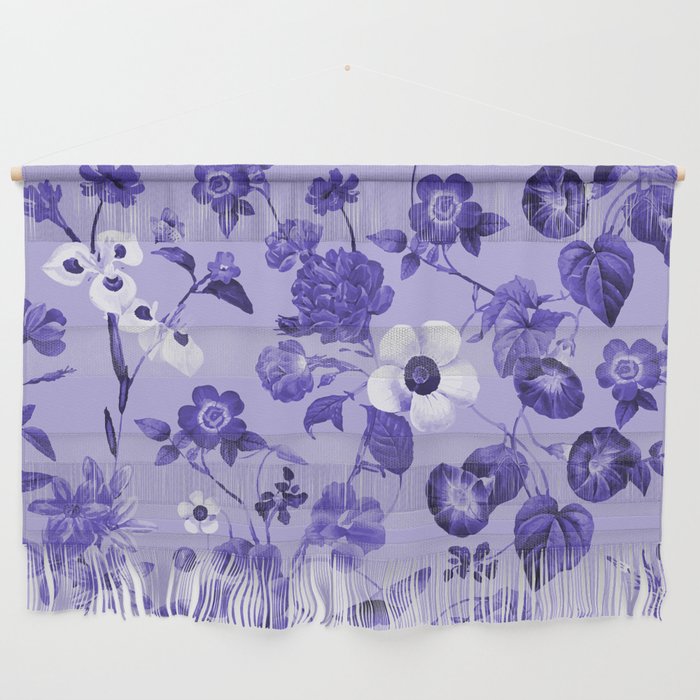 Violet posy floral botanical Wall Hanging
