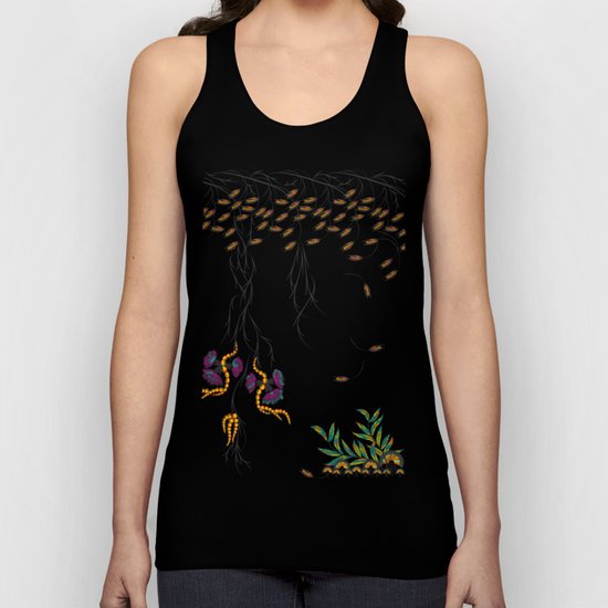 Vibrant Spring Floral Unisex Tank Top