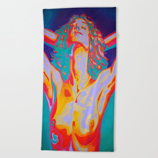 The Art of Orgasm Beach Towel