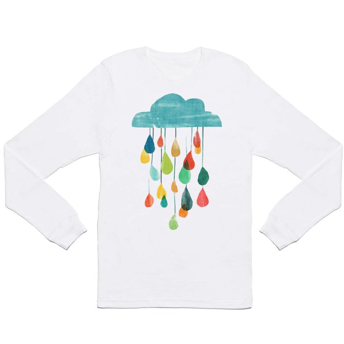 cloudy with a chance of rainbow Long Sleeve T Shirt