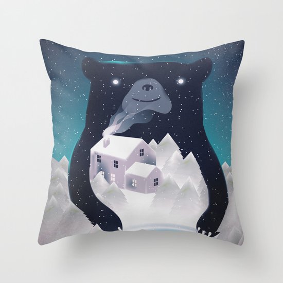 I ♥ Winter Throw Pillow