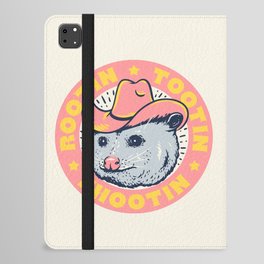 Possum Rootin Tootin Shootin | Pink iPad Folio Case