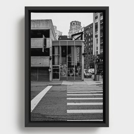 Detroit Coffee Shop Framed Canvas