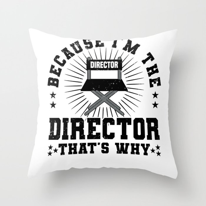 Director Filmmaker Feature Film Film Throw Pillow