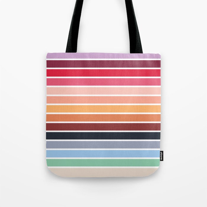 Retro Stripes Tote Bag