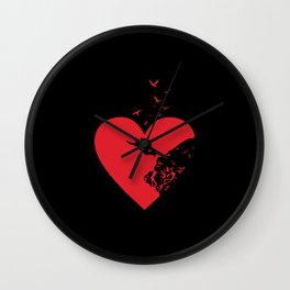 Great love "Free Fall" Wall Clock