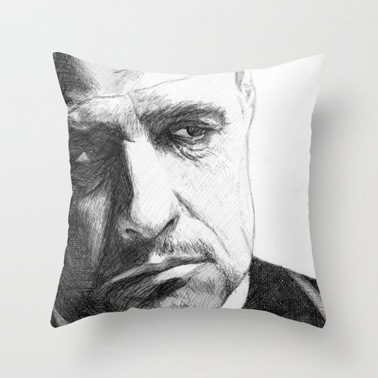 Don Vito Corleone Throw Pillow
