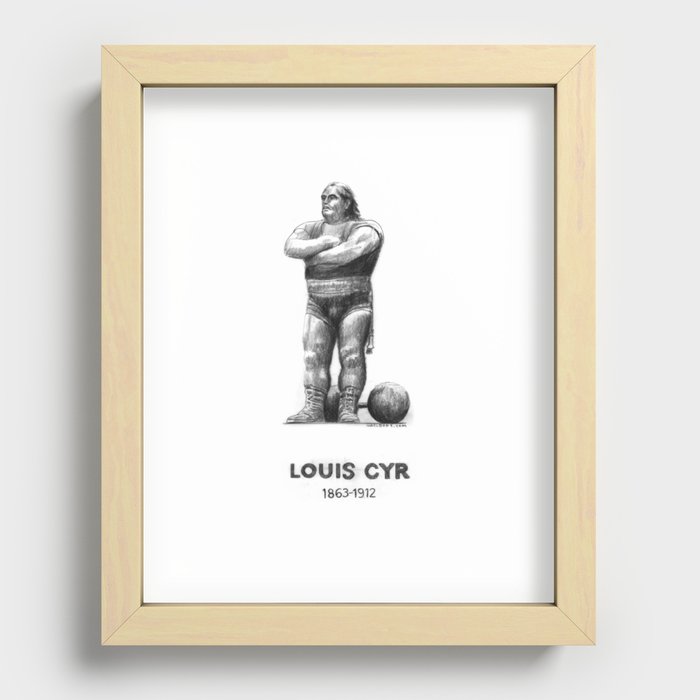 Montreal's Louis Cyr Recessed Framed Print