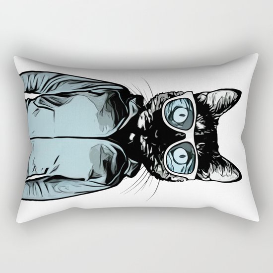 Cool Cat Rectangular Pillow