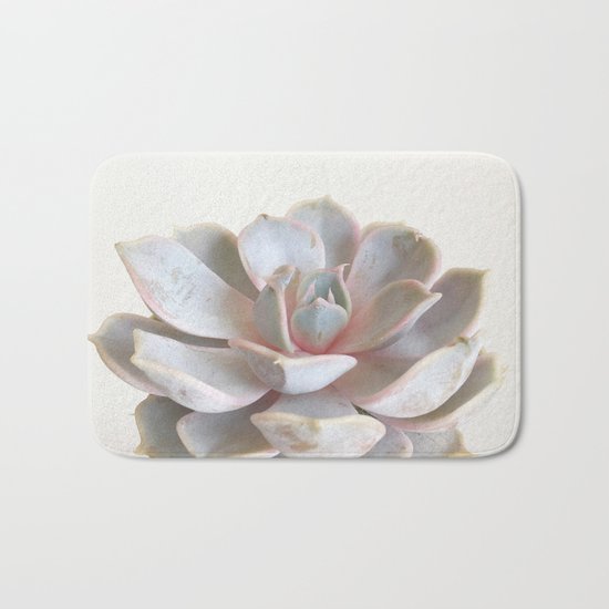 Pink Succulent Bath Mat