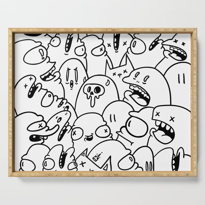 Doodle bomb Serving Tray