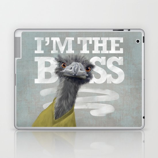 I am the Boss - Ostrich. Laptop & iPad Skin