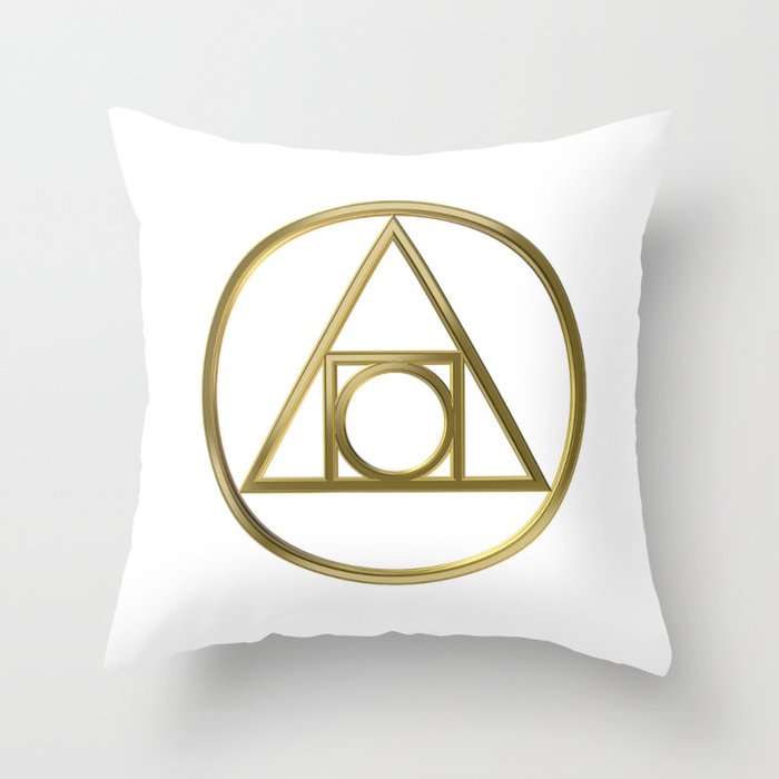 Alchemical symbol Throw Pillow