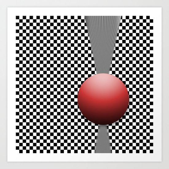 The Red Point Art Print
