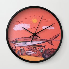 Galopagos Shark & Friends Wall Clock