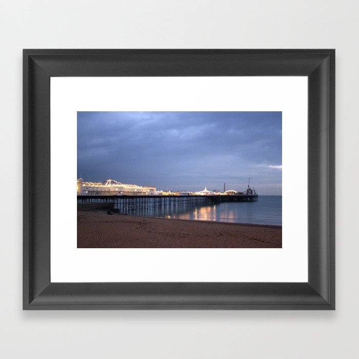 Brighton Sunset Framed Art Print
