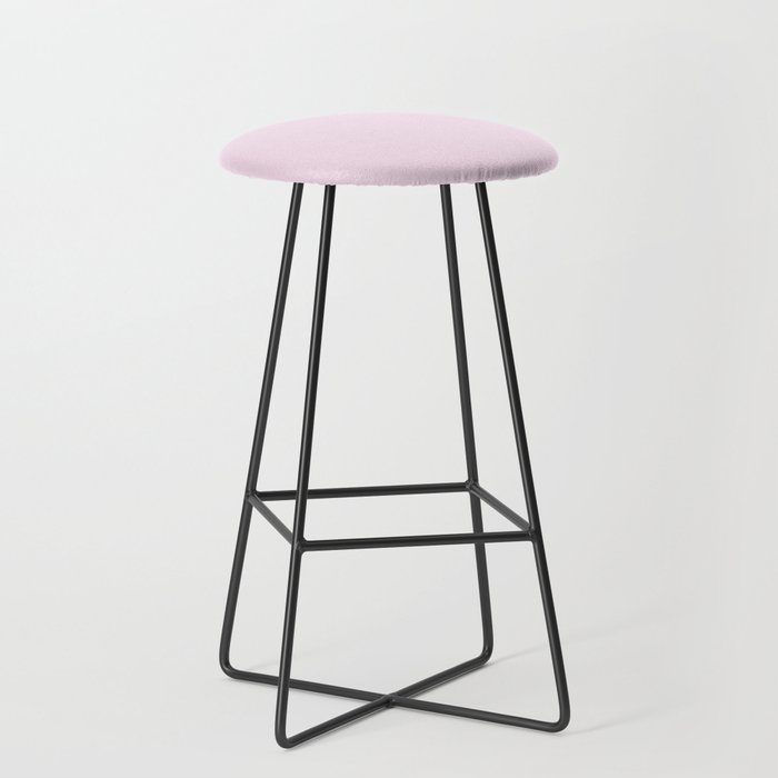 Heather Tint light pastel pink solid color modern abstract pattern  Bar Stool