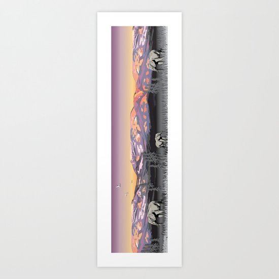 Elephantland Art Print