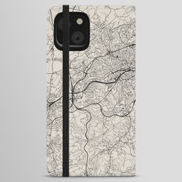 Wuppertal, Germany | City Map Design - Deutschland iPhone Wallet Case