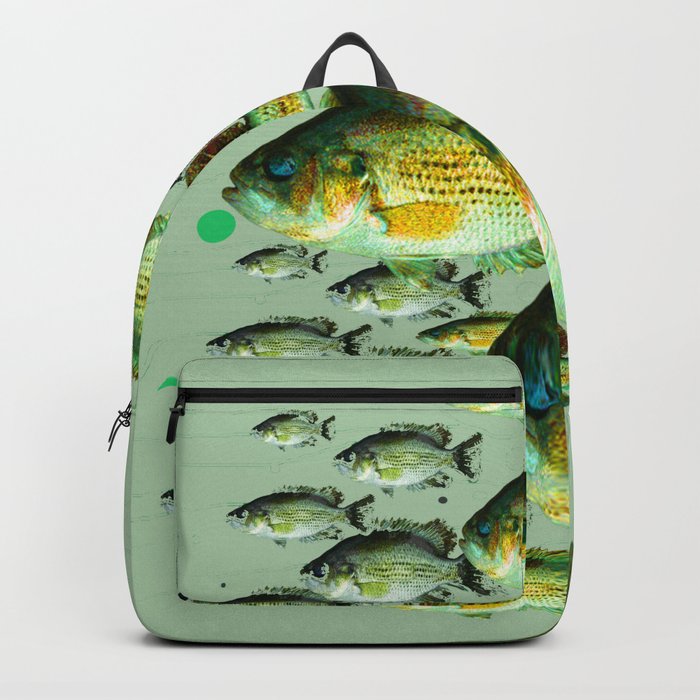 GREENISH SEA BASS FISHING GRAPHIC Backpack by SharlesArt