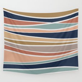 Striped Abstract Landscape Wall Tapestry