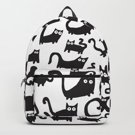 Black cats Backpack | Cats, Pet, Black and White, Cute, Cat, Meow, Luck, Pattern, Lucky, Design 