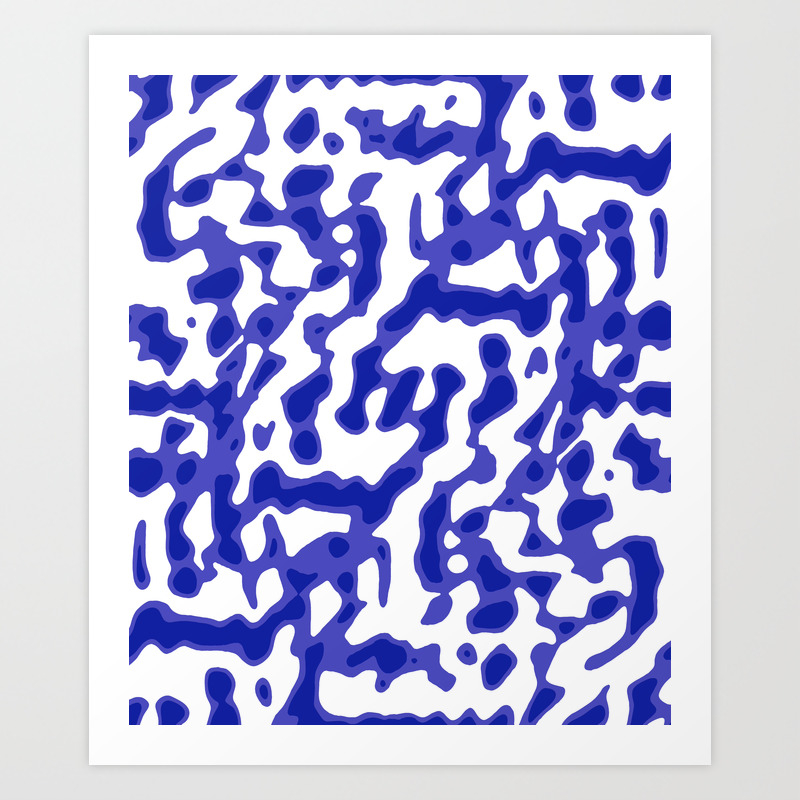 Bright Abstract Camo Pattern Art Print By Danflcreativo Society6