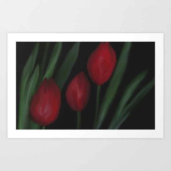 Secret Tulip Art Print