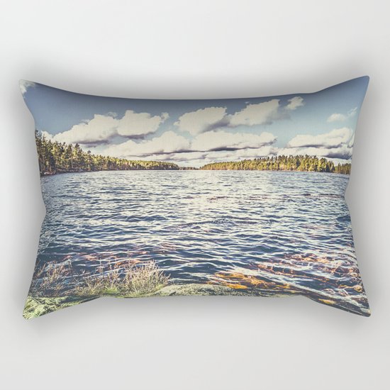 End of the road Rectangular Pillow