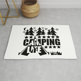 Camping Life Area & Throw Rug