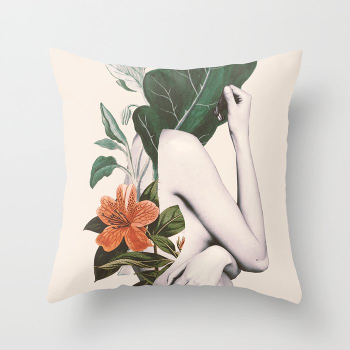 natural beauty-collage 2 Throw Pillow