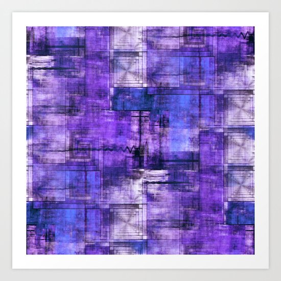 Purple Noise Art Print