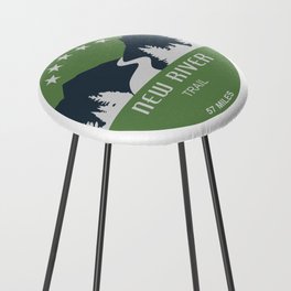 New River Trail Virginia Counter Stool