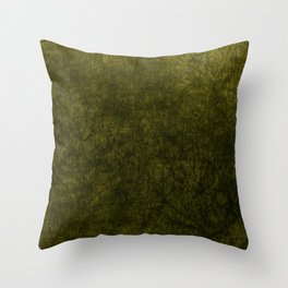 olive green velvet Throw Pillow