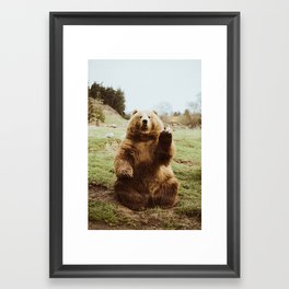 Hi Bear Framed Art Print | Photo, Nature, Animal 