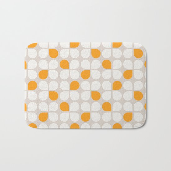 Daisy Crush Floral Pattern Bath Mat