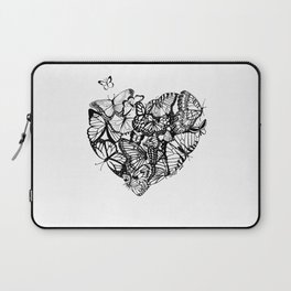 Butterflies +heart  Laptop Sleeve
