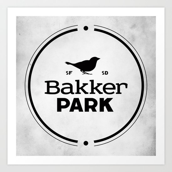 Bakker Park Art Print