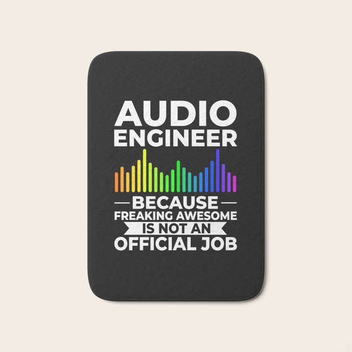 Audio Engineer Sound Guy Engineering Music Bath Mat