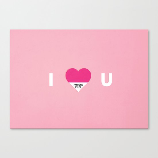 I pantone U Canvas Print