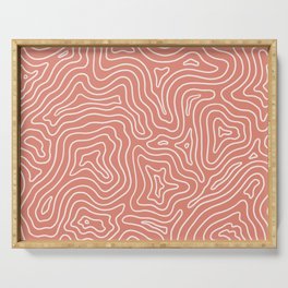Topographic - Echeveria Pink Serving Tray